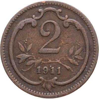 купить Австрия 2 геллера (heller) 1892-1915, случайный год