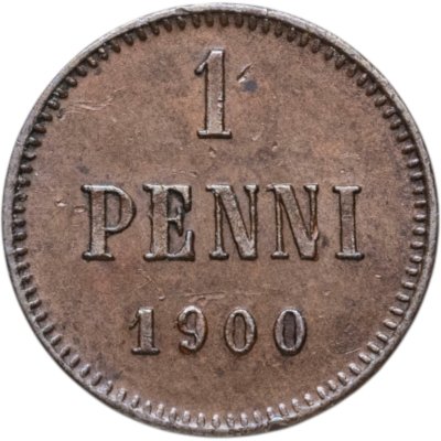 купить 1 пенни 1900 Российская Финляндия