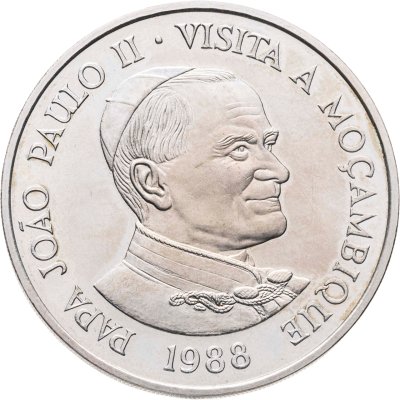 купить Мозамбик 1000 метикалов (meticais) 1988 Визит Иоанна Павла II