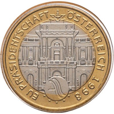купить Австрия 50 шиллингов 1998 "Председательство Австрии в ЕС" в официальном буклете