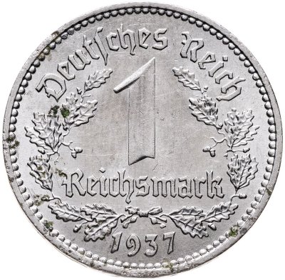 купить Германия, Третий Рейх 1 рейхсмарка 1937, "A" - Берлин