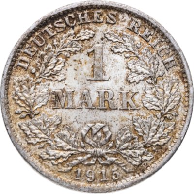 купить Германия 1 марка 1915 знак монетного двора: "D" - Мюнхен