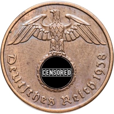 купить Германия (Третий рейх) 2 рейхспфеннига (reichspfennig) 1938 A