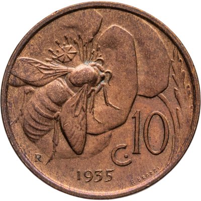купить Италия 10 чентезимо (centesimi) 1928-1936 (случайный год)