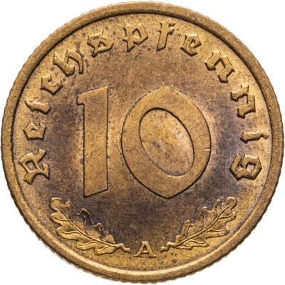 купить Германия (Третий рейх) 10 рейхспфеннигов (reichspfennig) 1939