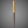Купить Ручка роллер Parker Sonnet Pioneers T542 Gray and Gold, стержень: F, цвет чернил: black, в подарочной коробке, Лаки и смолы: лак, нержавеющая сталь, позолота, 2026 г.