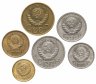 Купить Набор СССР из 6-ти монет: 1, 2, 3, 10, 15 и 20 копеек 1940