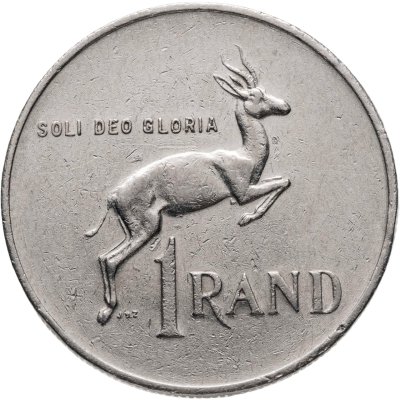 купить ЮАР 1 ранд (рэнд, rand) 1982 Окончание президентства Бальтазара Йоханнеса Форстера