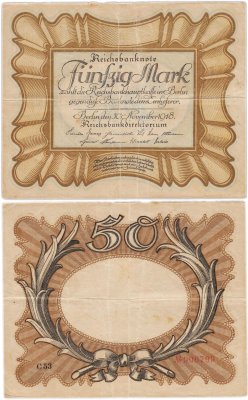 купить Германия 50 марок 1918 P-65 (Германская Империя)