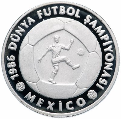 купить Турция 10000 лир (lira) 1986 "Чемпионат мира по футболу 1986"