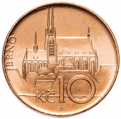 купить Чехия 10 крон (korun) 2017 года Национальный монумент в Брно