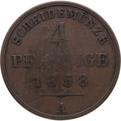 купить Германия, Шаумбург-Липпе 4 пфеннига 1858