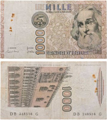 купить Италия 1000 лир 1982