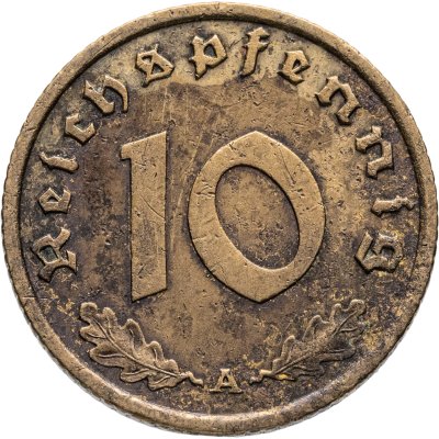 купить Германия (Третий рейх) 10 рейхспфеннигов (reichspfennig) 1938