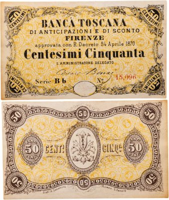 купить Италия, Тоскана 50 чентезимо 1870