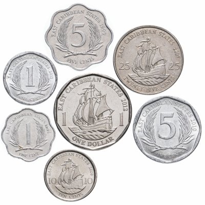 купить Восточные Карибы набор из 7 монет 1991-2012