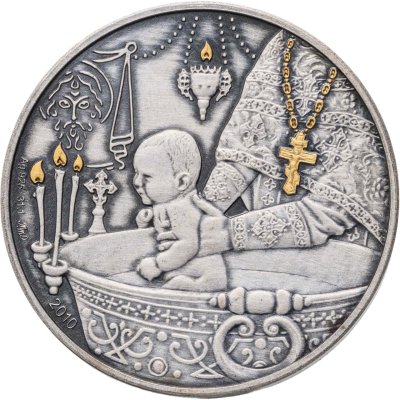 купить Конго 1000 франков 2010 "Крещение"