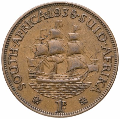 купить ЮАР 1 пенни (penny) 1938