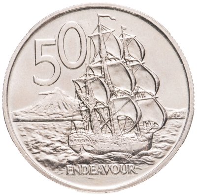 купить Новая Зеландия 50 центов 1975