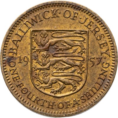 купить Джерси 1/4 шиллинга (shilling) 1957