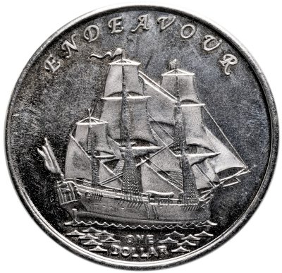 купить Кирибати, Остров Гилберта 1 доллар 2014 "Корабль Endeavour"