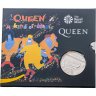 Купить Великобритания 5 фунтов 2020 "Легенды музыки - Рок-группа "QUEEN" - Kind of magic" в буклете