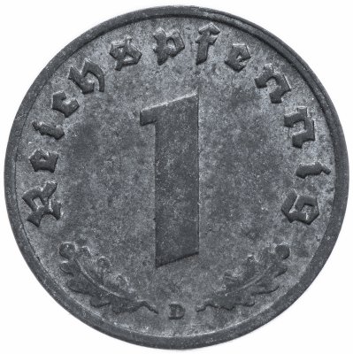 купить Третий рейх 1 рейхспфенниг (reichspfennig) 1940 цинк D