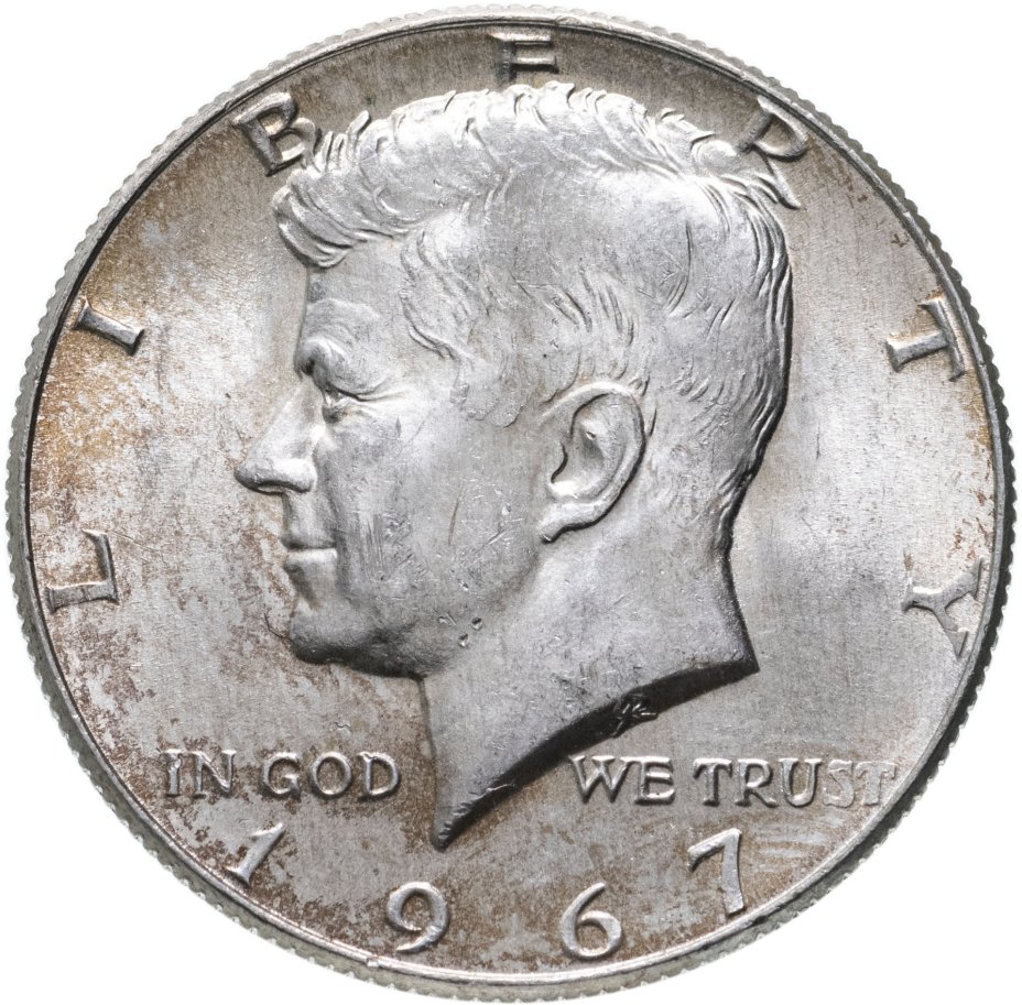 купить США 50 центов (1/2 доллара, half dollar) 1967  Kennedy Half Dollar (Кеннеди)