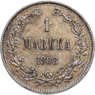 купить 1 марка 1908 L Российская Финляндия