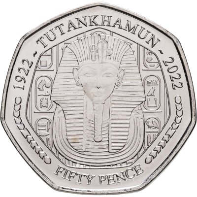 купить Великобритания 50 пенсов 2023 "100 лет открытию гробницы Тутанхамона"