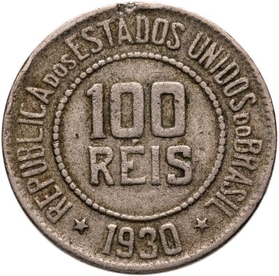 купить Бразилия 100 реалов (рейс, reis) 1930