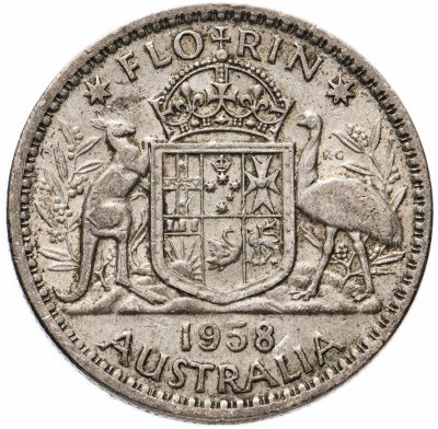 купить Австралия 1 флорин (2 шиллинга, florin) 1958