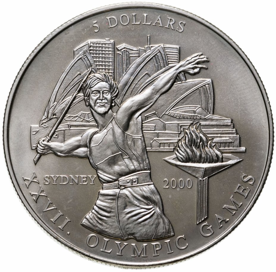 купить Либерия 5 долларов (dollars) 2000 "XXVII летние Олимпийские Игры, Сидней 2000"