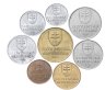 Купить Словакия, полный набор монет 1993-1996 (8 монет)