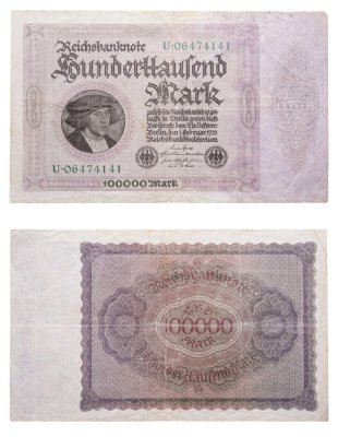 купить Германия 100000 марок 1923