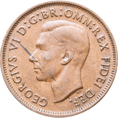 купить Австралия 1/2 пенни (penny) 1950
