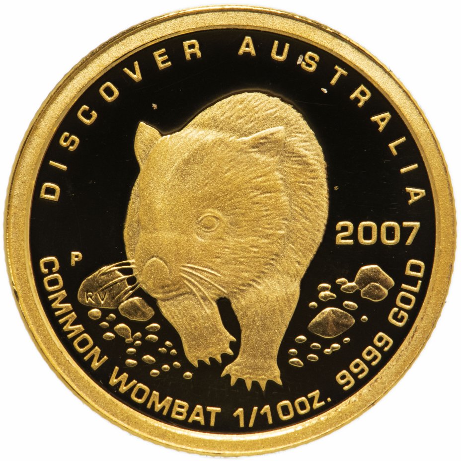 купить Австралия 15 долларов 2007 Вомбат