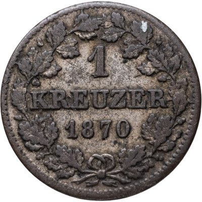 купить Бавария (Германия) 1 крейцер 1870