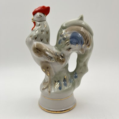 купить Штоф "Петух", фарфор, роспись, золочение, Городницкий фарфоровый завод, СССР, 1957-1960 гг.