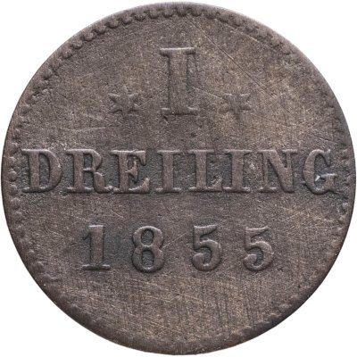 купить Гамбург 1 дрейлинг 1855