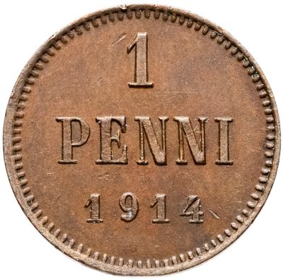 купить 1 пенни (penni) 1914 Российская Финляндия