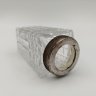 Купить Баночка для специй с гранёным туловом и звёздчатым декором, стекло, металл, стекло, металл, Европа, 1900-1930 гг.