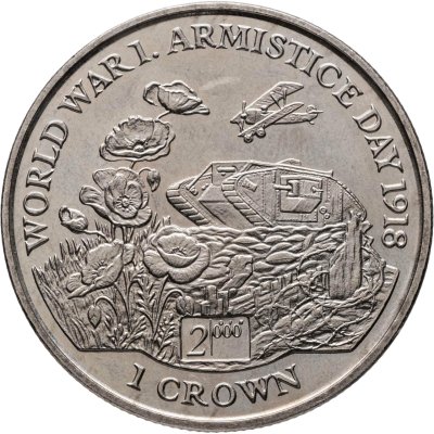 купить Остров Мэн 1 крона (crown) 1999 "80 лет Дню перемирия"