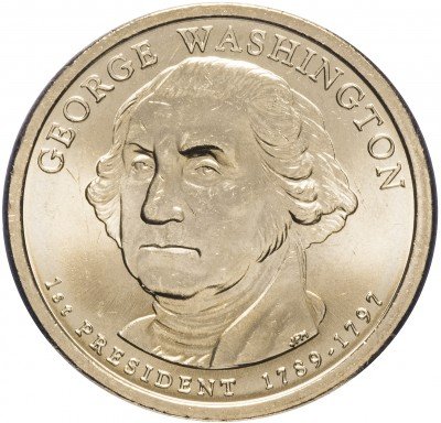 Купить США 1 доллар 2007 P "1-й президент США - Джордж Вашингтон"