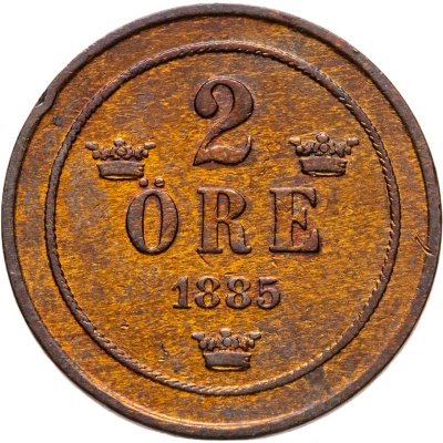 купить Швеция 2 эре (ore) 1885