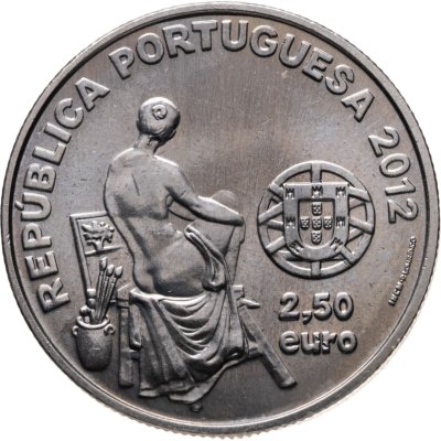 купить Португалия 2,5 евро 2012 "Европейские художники - Жозе Мальоа"