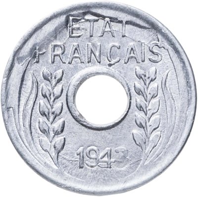 купить Французский Индокитай 1 сантим (centime) 1943 Гладкий гурт