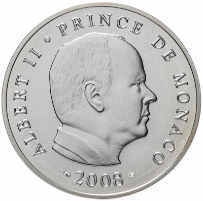 купить Монако 5 евро 2008 "Принц Альберт II" в футляре с сертификатом