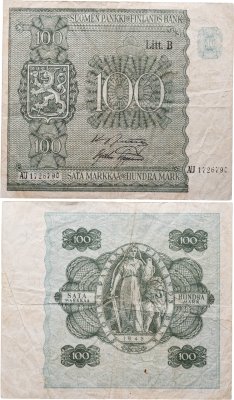 купить Финляндия 100 марок 1945