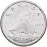 Купить Канада 10 центов (cents) 1964